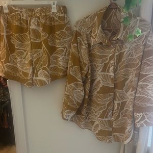 2-piece Brunch Short set size PLUS 14/16 or XL